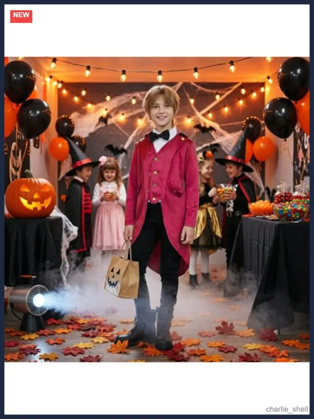 Boys Steampunk Tailcoat Halloween Costume Victorian Jacket
